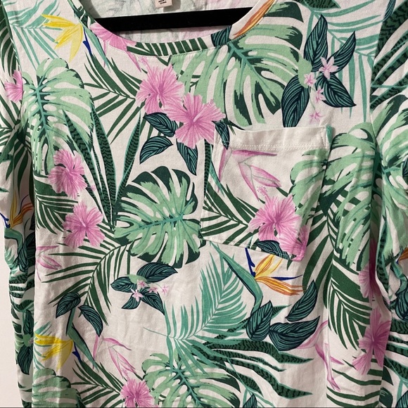 Elaine Rose Tropical Floral Print T-Shirt | Large - Picture 3 of 6
